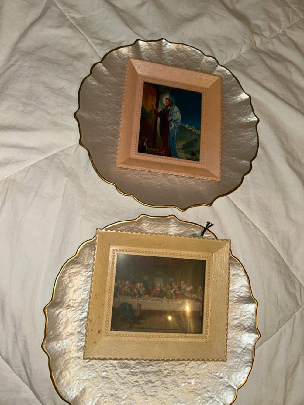 Two Vintage The Youth Bible Study Religious Pictures